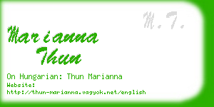 marianna thun business card